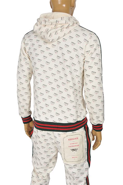 men's gucci sweat suit|gucci jogging suits for men.